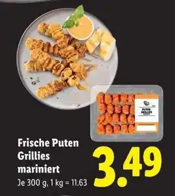 Lidl Frische Puten Grillies mariniert Angebot