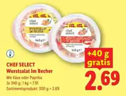 Lidl Chef Select Wurstsalat im Becher Angebot