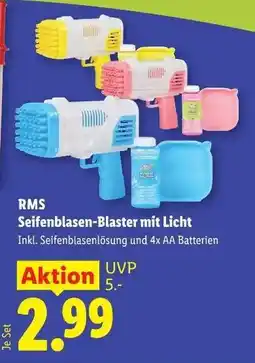 Lidl RMS Seifenblasen-Blaster mit Licht Angebot