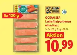 Lidl Ocean Sea Lachsfiletportionen ohne Haut Angebot