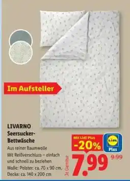 Lidl LIVARNO Seersucker-Bettwäsche Angebot
