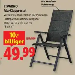 Lidl LIVARNO Alu-Klappsessel Angebot