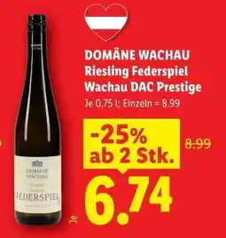 Lidl DOMÄNE WACHAU Riesling Federspiel Wachau DAC Prestige Angebot