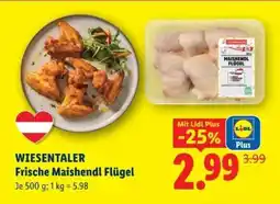 Lidl WIESENTALER Frische Maishendl Flügel Angebot