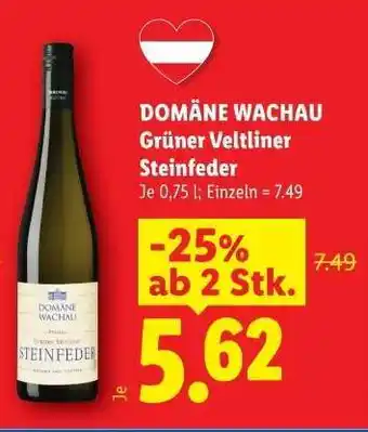 Lidl Domäne Wachau Grüner Veltliner Steinfeder Angebot