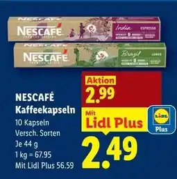 Lidl Nescafe KaffeeKapseln Angebot