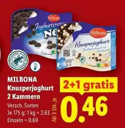 Lidl Milbona Knusperjoghurt 2 Kammern Angebot