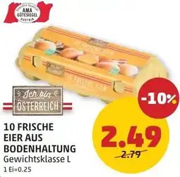 PENNY 10 frische eier aus bodenhaltung Angebot