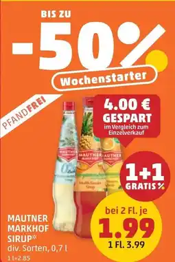 PENNY Mautner markhof sirup Angebot