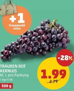 PENNY Trauben rot kernlos Angebot