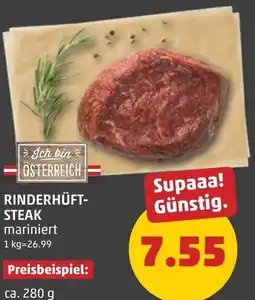PENNY Rinderhüft- steak Angebot