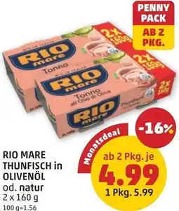 PENNY Rio mare thunfisch in olivenöl od. natur Angebot