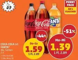 PENNY Coca-cola od. fanta Angebot