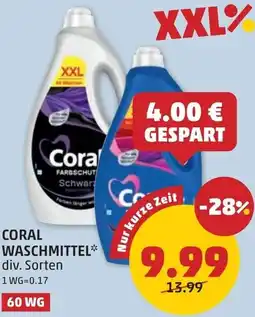 PENNY Coral waschmittel Angebot