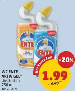 PENNY Wc ente aktiv gel Angebot