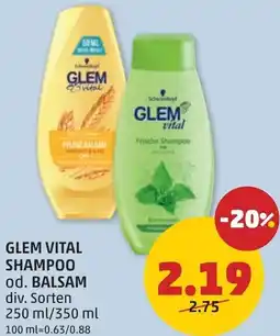 PENNY Glem vital shampoo od. balsam Angebot