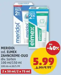 PENNY Meridol od. elmex zahncreme-duo Angebot