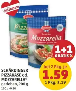 PENNY Schärdinger pizza käse od. mozzarella Angebot