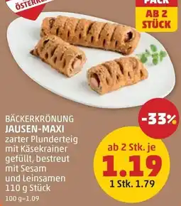 PENNY Bäckerkrönung jausen-maxi Angebot