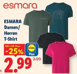 Lidl Esmara damen/ herren t-shirt Angebot