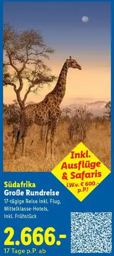 Lidl Südafrika Große Rundreise Angebot