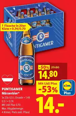 Lidl Puntigamer Märzenbier Angebot