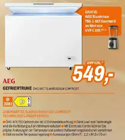 Expert AEG Öko Arctis AHB531D1LW LowFrost Gefriertruhe Angebot