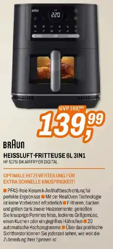 Expert Braun HF5075I BK Airfryer Digital Angebot