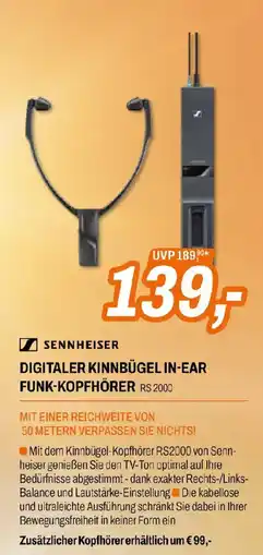 Expert Sennheiser RS 2000 Digitaler Kinnbügel In-Ear Funk-Kopfhörer Angebot
