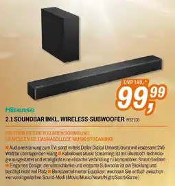 Expert Hisense HS2100 2.1 Soundbar Angebot