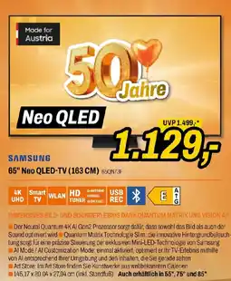 Expert Samsung 65QN73F 4K Quantum MiniLED, HDR NeoQLED-TV 65" Angebot