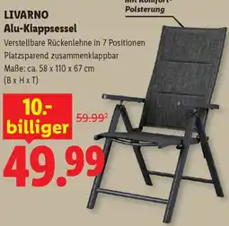 Lidl Livarno Alu-Klappsessel Angebot