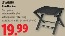 Lidl Livarno Alu-Hocker Angebot
