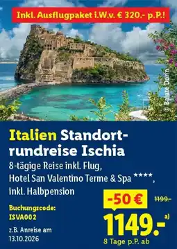 Lidl Italien Standort- rundreise Ischia Angebot