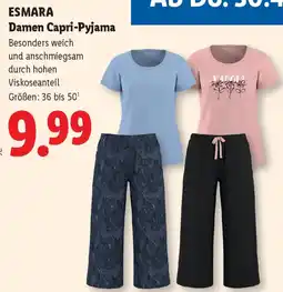 Lidl Esmara Damen Capri-Pyjama Angebot