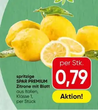 SPAR PREMIUM Zitrone mit Blatt