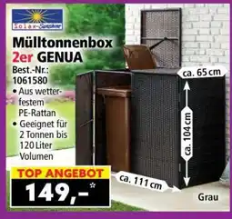 Norma Solax-Sunshine Mülltonnenbox 2er GENUA Angebot