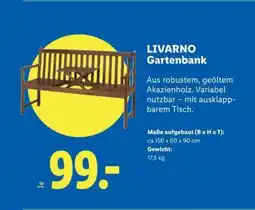 Lidl Livarno gartenbank Angebot