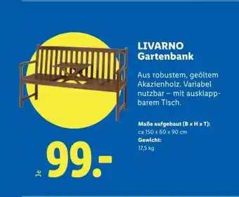Livarno gartenbank