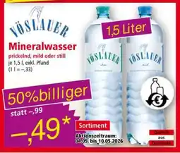 Norma Vöslauer Mineralwasser Angebot