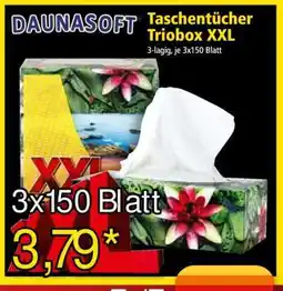 Norma DAUNASOFT Taschentücher Triobox XXL Angebot