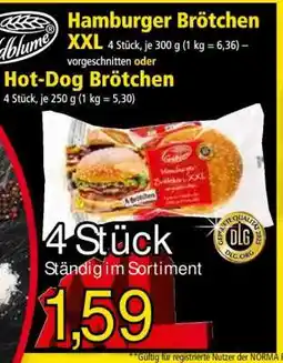 Norma Hamburger Brötchen XXL Angebot