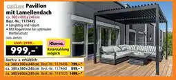 Norma Pavillon mit Lamellendach Angebot