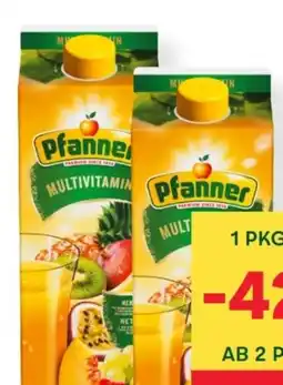 MPreis Pfanner Fruchtsäfte Angebot