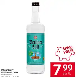 Transgourmet Berliner Luft Pfefferminz likör Angebot