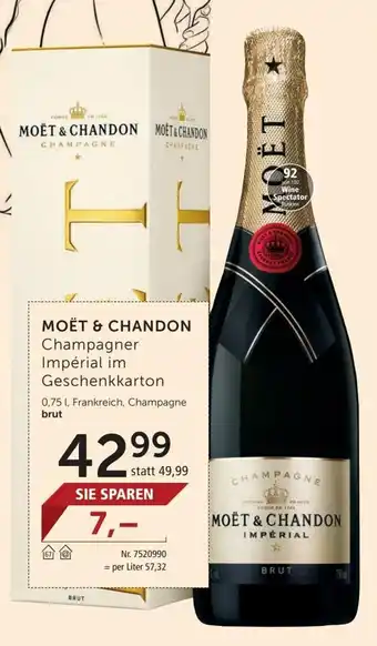 Interspar Moet & Chandon Champagner Imperial im Geschenkkarton Angebot