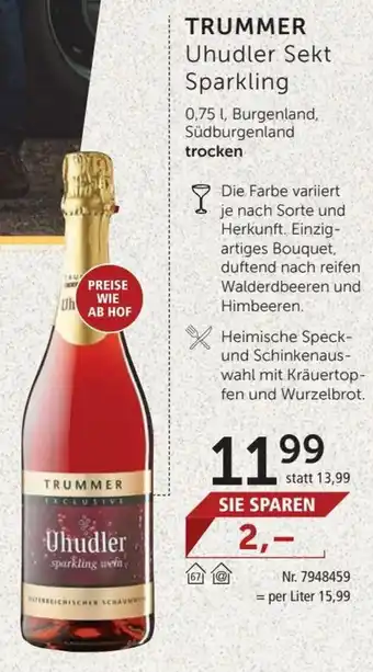 Interspar Trummer Uhudler Sekt Sparkling Angebot