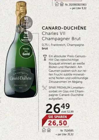 Interspar Canard-Duchene Charles VII Champagner Brut Angebot