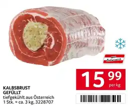 Transgourmet Kalbsbrust gefüllt tiefgekühlt aus Österreich Angebot