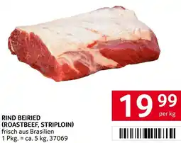 Transgourmet Rind beiried (roastbeef, striploin) Angebot